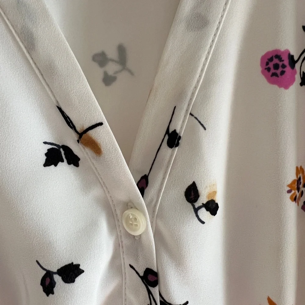 Madewell White Floral Midi Dress - Picture 3 of 6